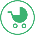 ベビーカー入店可能