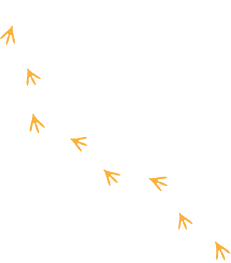 装飾どうぶつの足跡